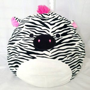 Squishmallows Tracey The Zebra Plush Soft Pillow Kelly Toy Large 16" Pink Fur